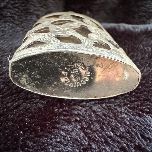 Rare Vintage 925 Sterling Silver And Glass Mini Perfume Bottle Mexico - Picture 4 of 9